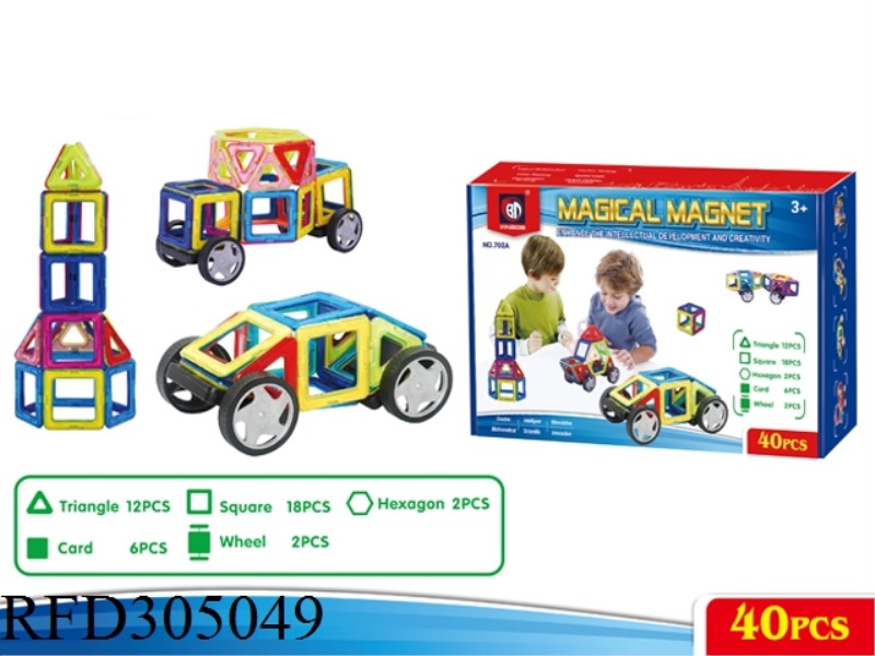MAGNETIC FORCE BUILDING BLOCK 40PCS