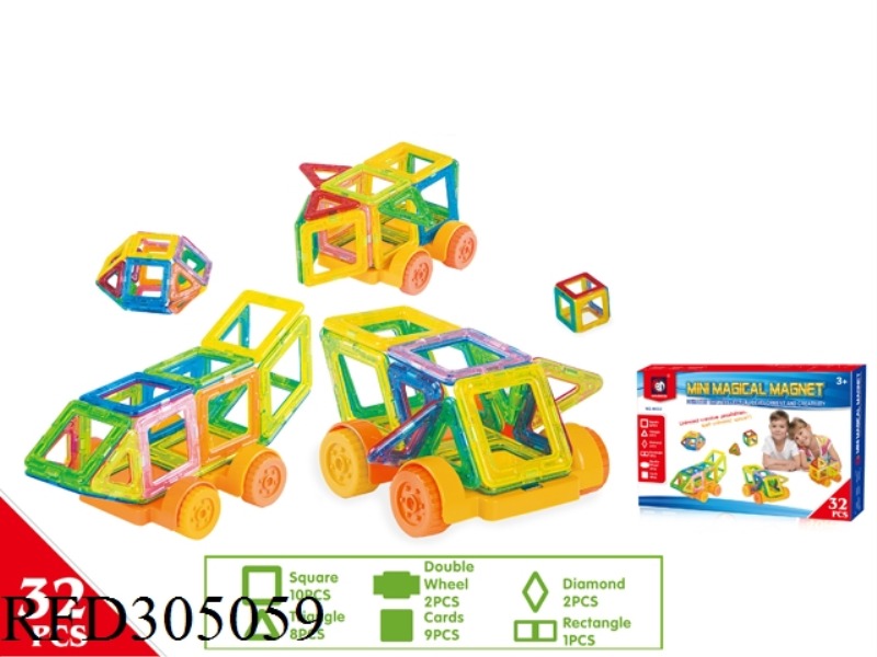 MAGNETIC FORCE BUILDING BLOCK 32PCS