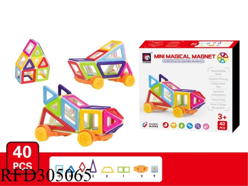 MAGNETIC FORCE BUILDING BLOCK 40PCS