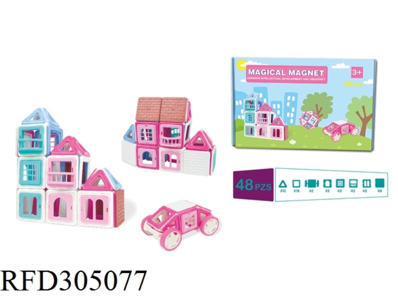 MAGNETIC FORCE BUILDING BLOCK 48PCS