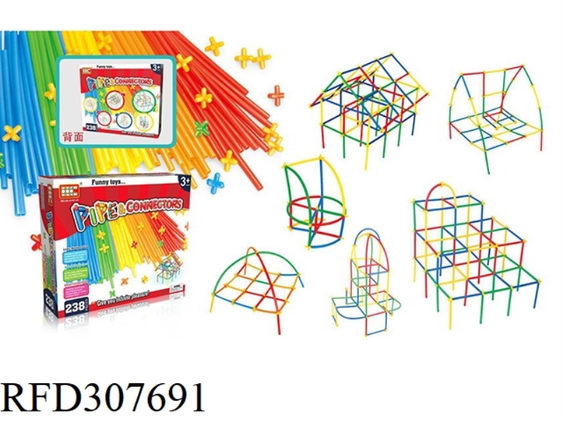 STRAW BUILDING BLOCKS 238PCS