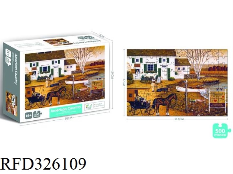 AMERICAN RURAL LANDSCAPE PUZZLE 500 PCS
