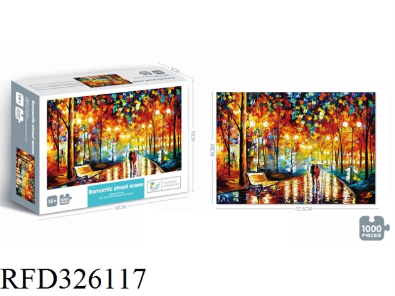 ROMANTIC STREET VIEW PUZZLES 1000 PCS