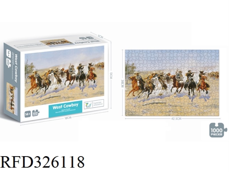 COWBOY PUZZLE 1000PCS