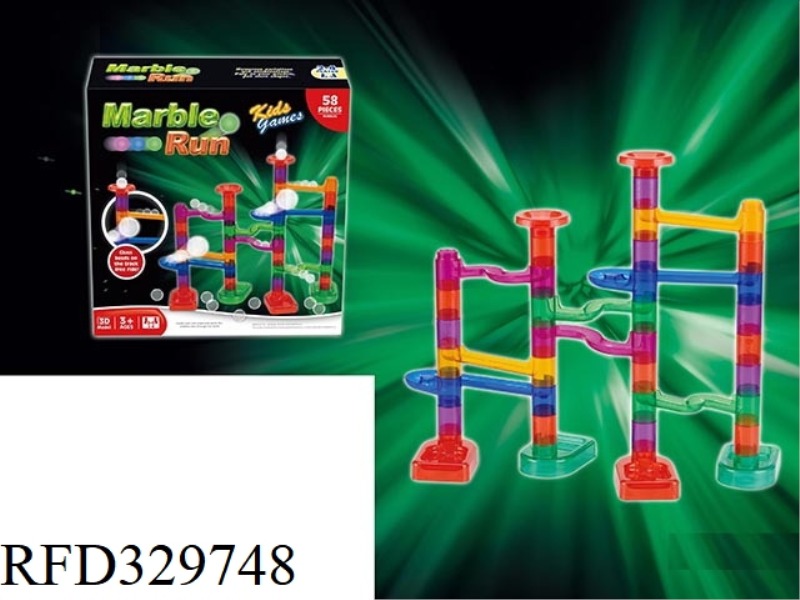 HIGH PRECISION PATENTED TRACK BALL BUILDING BLOCKS (58PCS)
