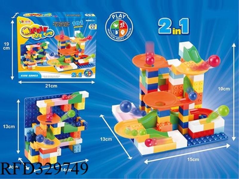2 AND 1 PUZZLE SLIDE BLOCKS (101PCS)