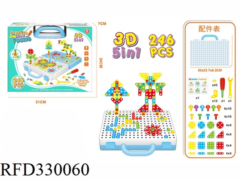 MANUAL CREATIVE ASSEMBLY BLOCKS 246PCS