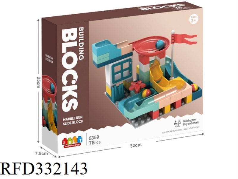 CREATIVE SLIDE BLOCKS 78PCS