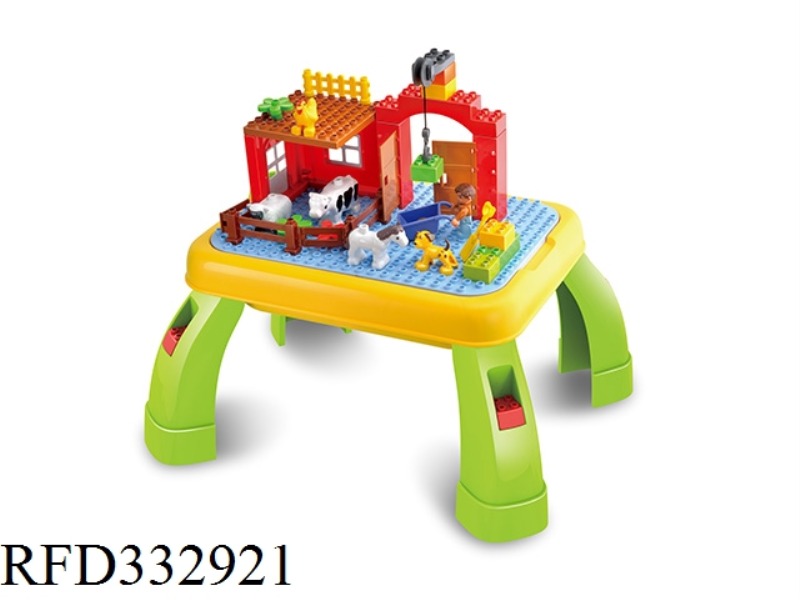 HAPPY FARM BUILDING TABLE 42PCS