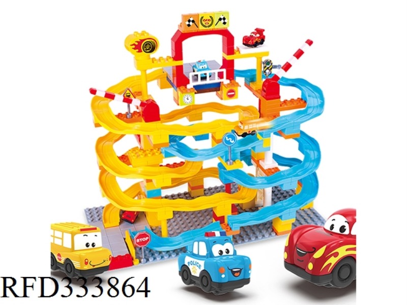 DOUBLE TRACK CAR SLIDE 196PCS