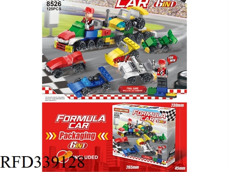 FORMULA RACING SIX IN ONE 125PCS
