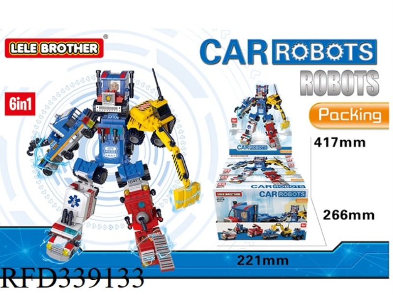 AUTO ROBOT 6 IN 1 482PCS