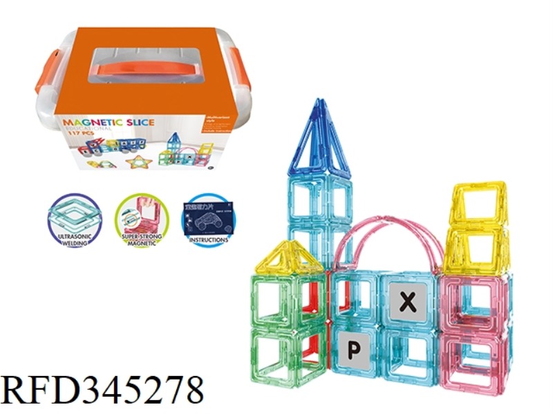 72PCS MAGNETIC SHEET BUILDING BLOCKS