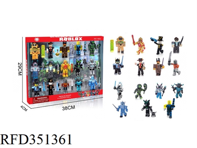 ROBLOX VIRTUAL WORLD BUILDING BLOCK DOLL (HEAD, HANDS AND FEET CAN MOVE)