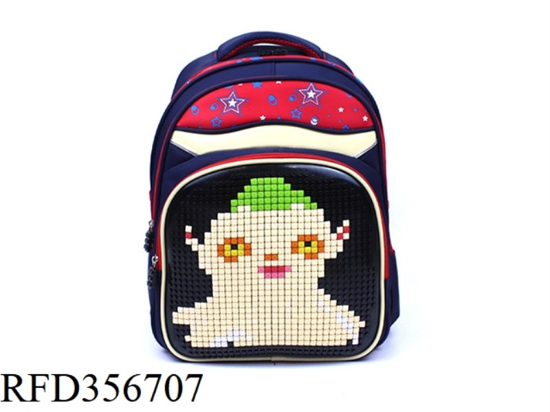 PUZZLE BACKPACK (RED
BLACK)