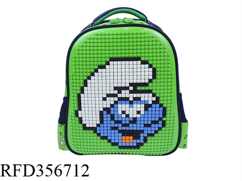 PUZZLE BACKPACK (BLACK
GREEN)