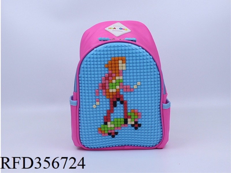 PUZZLE BACKPACK (RED
BLUE)