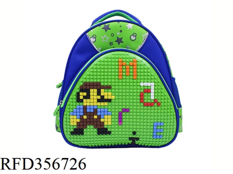 PUZZLE BACKPACK (BLUE
GREEN)