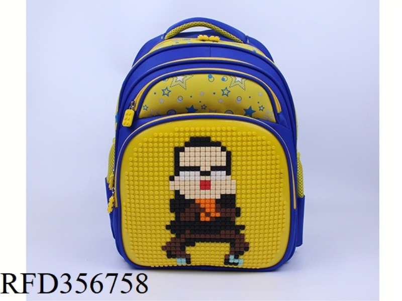 PUZZLE BACKPACK (BLUE
YELLOW)