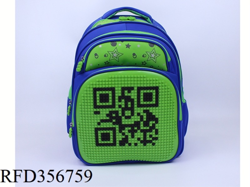 PUZZLE BACKPACK (BLUE
GREEN)