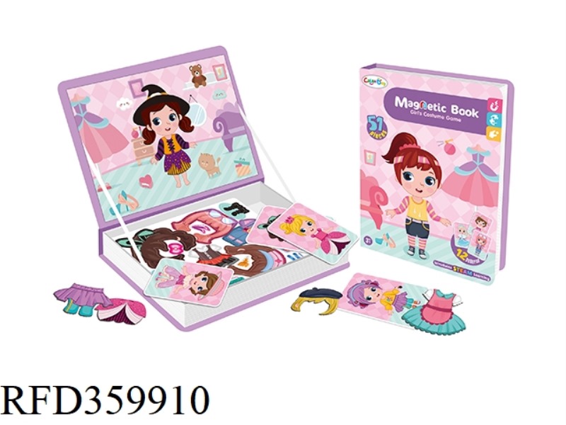 MAGNETIC BOOK-GIRL'S CHANGING CLOTHES
