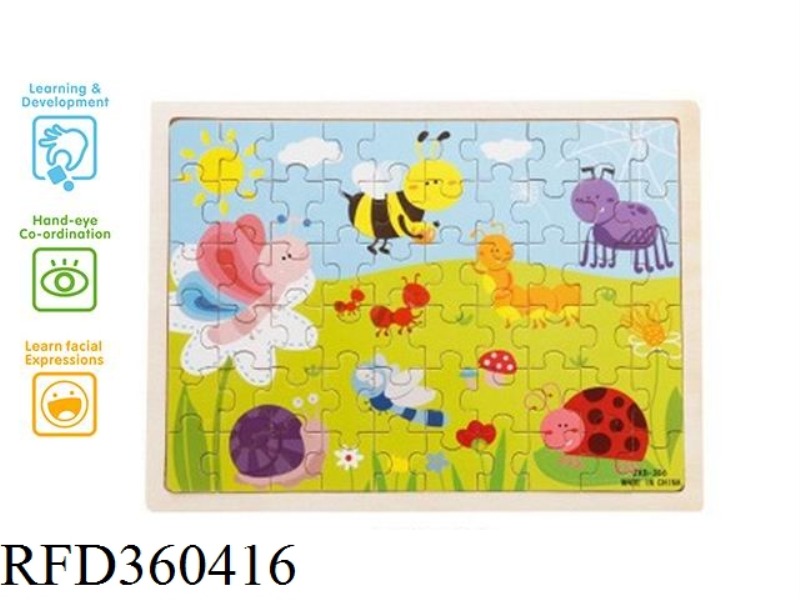 FUN INSECT PUZZLE (60PCS)