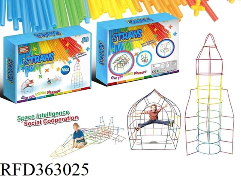 STRAW BUILDING BLOCKS 1000PCS