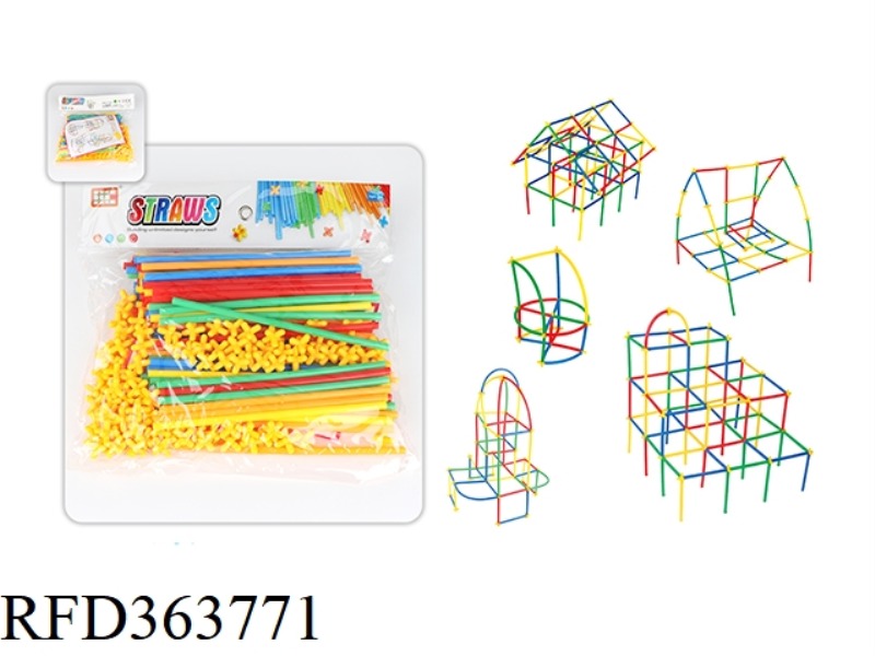 STRAW BUILDING BLOCKS 200PCS