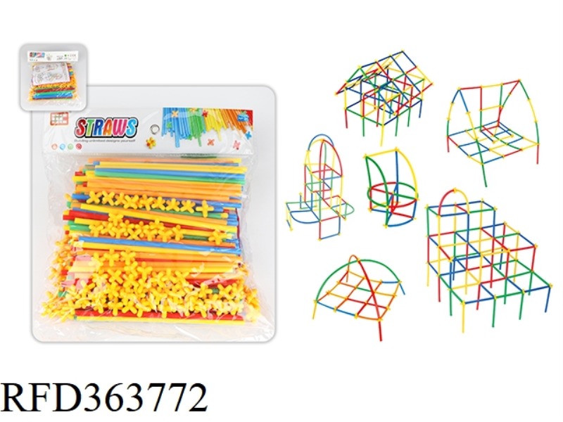 STRAW BUILDING BLOCKS 300PCS
