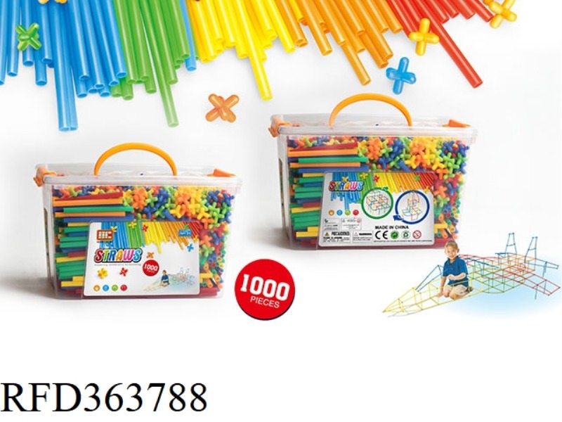 STRAW BUILDING BLOCKS 1000PCS