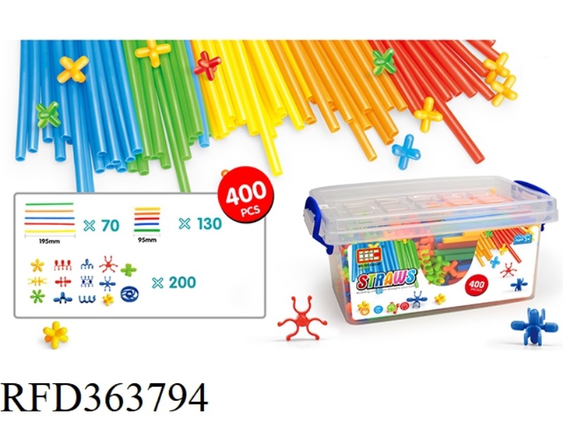 NEW STRAW BUILDING BLOCKS 400PCS