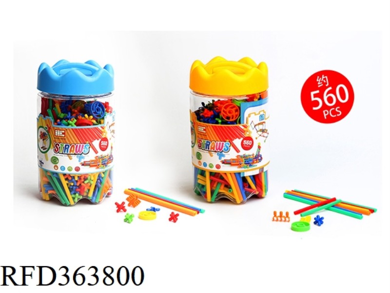 STRAW BUILDING BLOCKS 560PCS