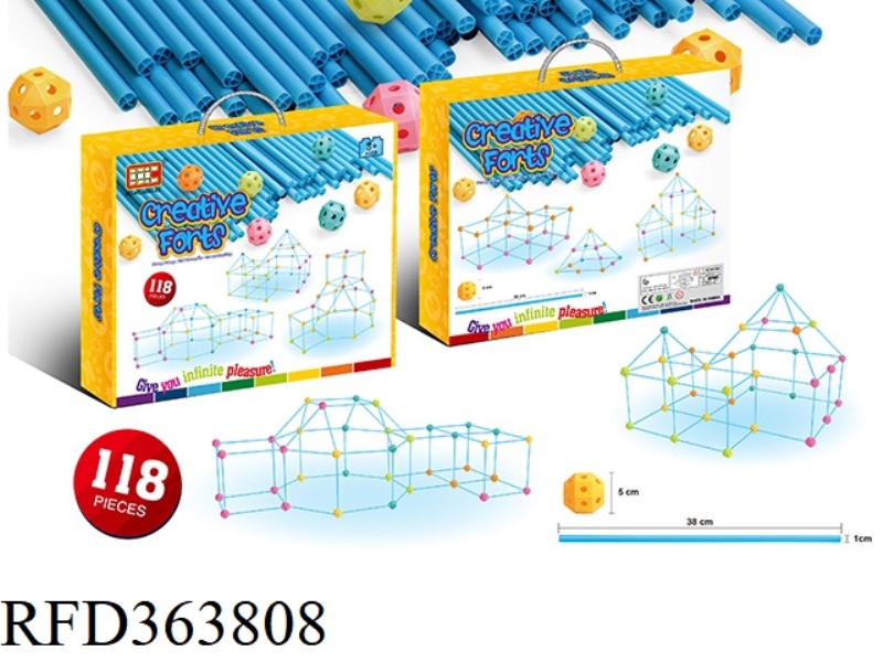 LARGE PIPE BUILDING BLOCKS 118PCS