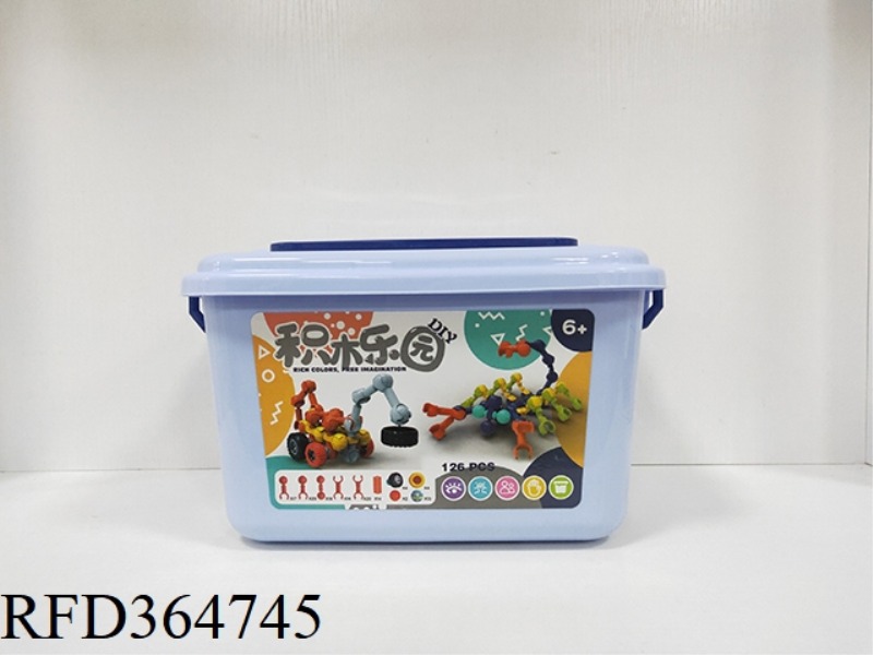 BUILDING BLOCK EXTRA LARGE BUCKET 126PCS