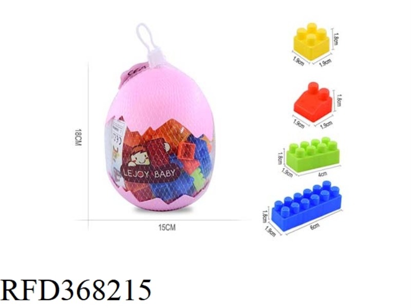 DINOSAUR EGG CANNED BUILDING BLOCKS 150G (75PCS+)