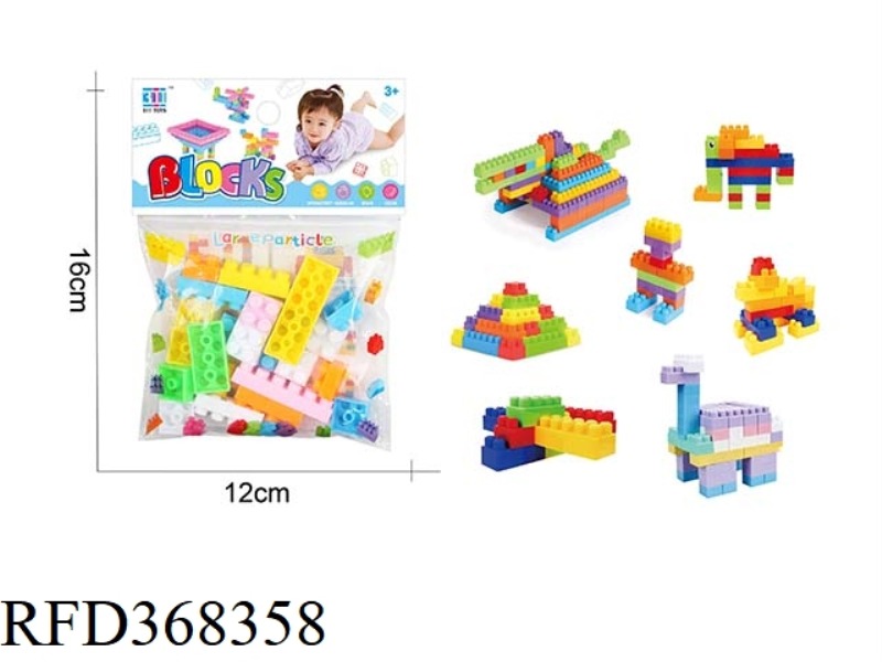 LARGE PARTICLE BUILDING BLOCKS