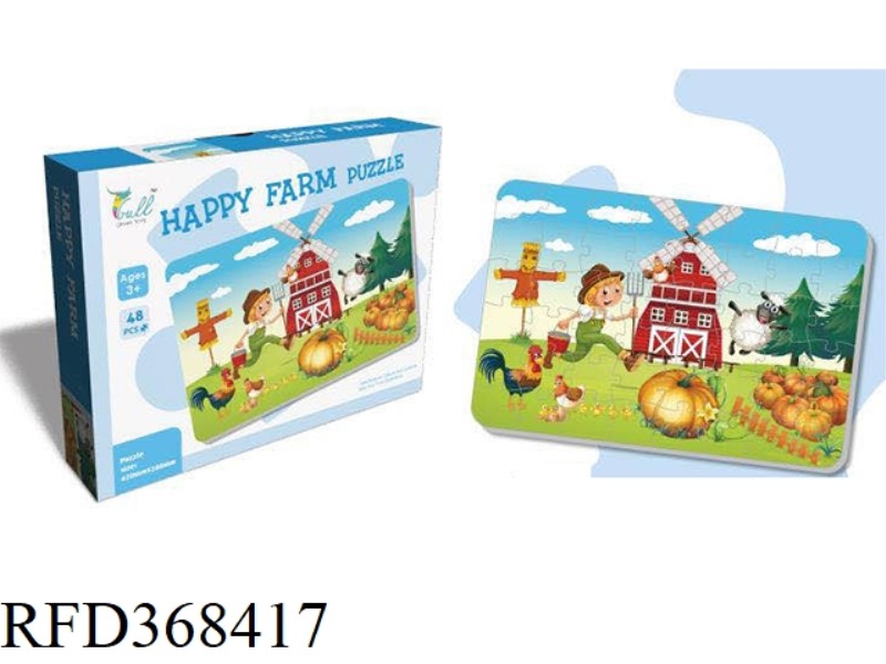 48 PIECE HAPPY FARM PUZZLE