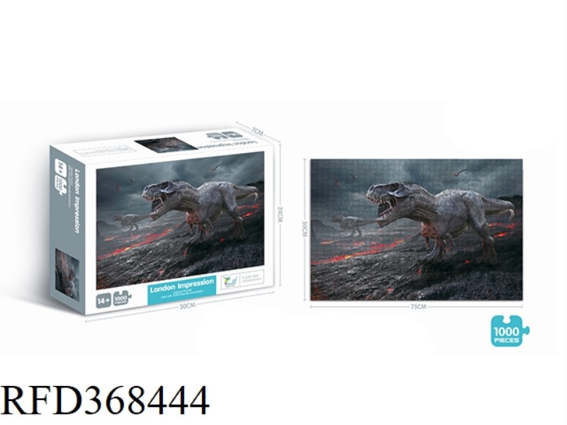 1000 PIECES OF DINOSAUR PUZZLE