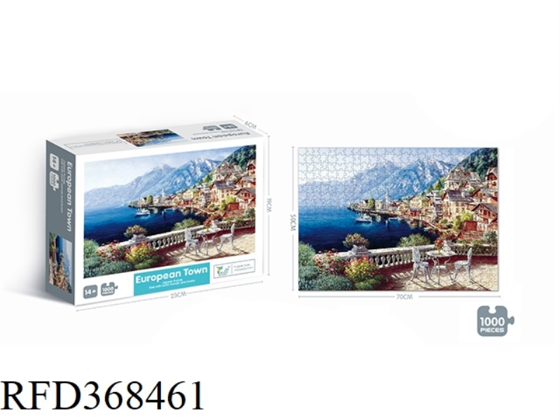 1000 PIECES OF EUROPEAN TOWN PUZZLE