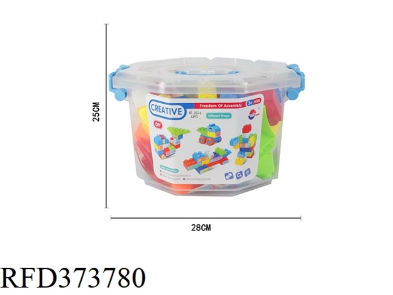 PUZZLE BUILDING BLOCKS (42PCS)