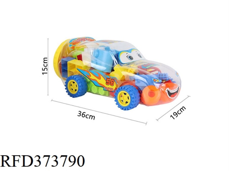 PUZZLE SPORTS CAR BUILDING BLOCKS (30PCS)
