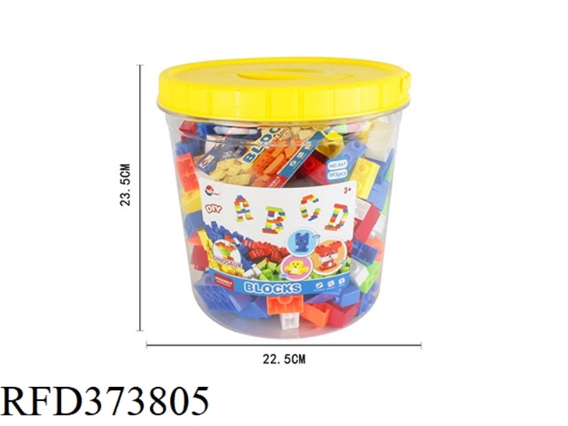 PUZZLE BUILDING BLOCKS (193PCS)