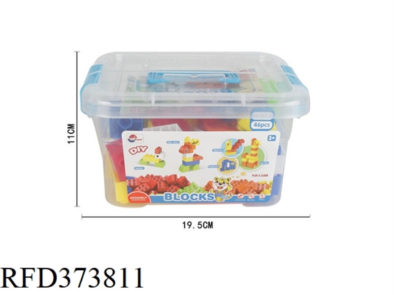 PUZZLE BUILDING BLOCKS (46PCS)