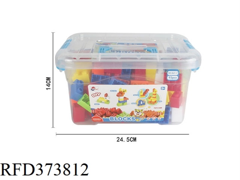 PUZZLE BUILDING BLOCKS (93PCS)