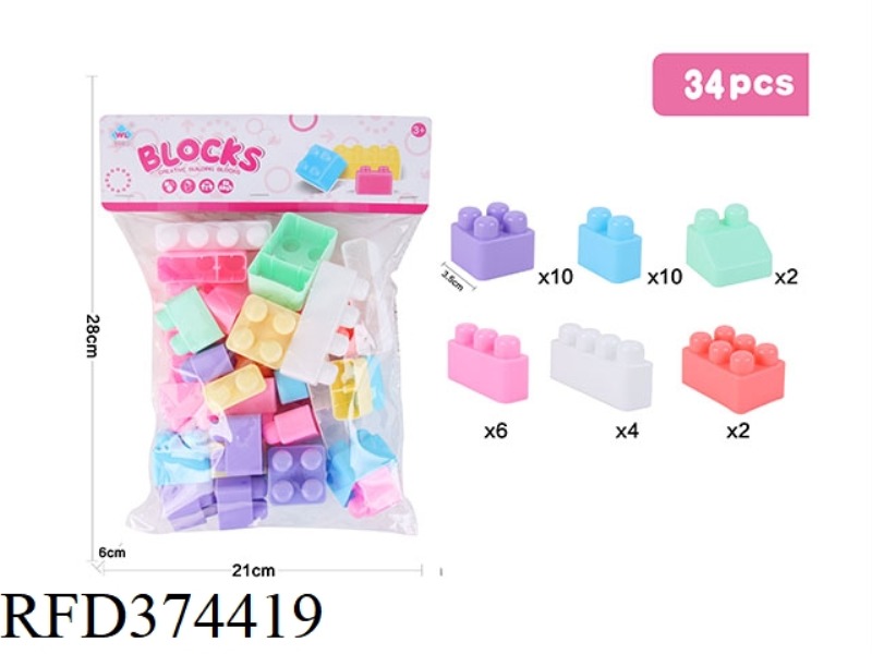 PUZZLE BLOCKS 34PCS