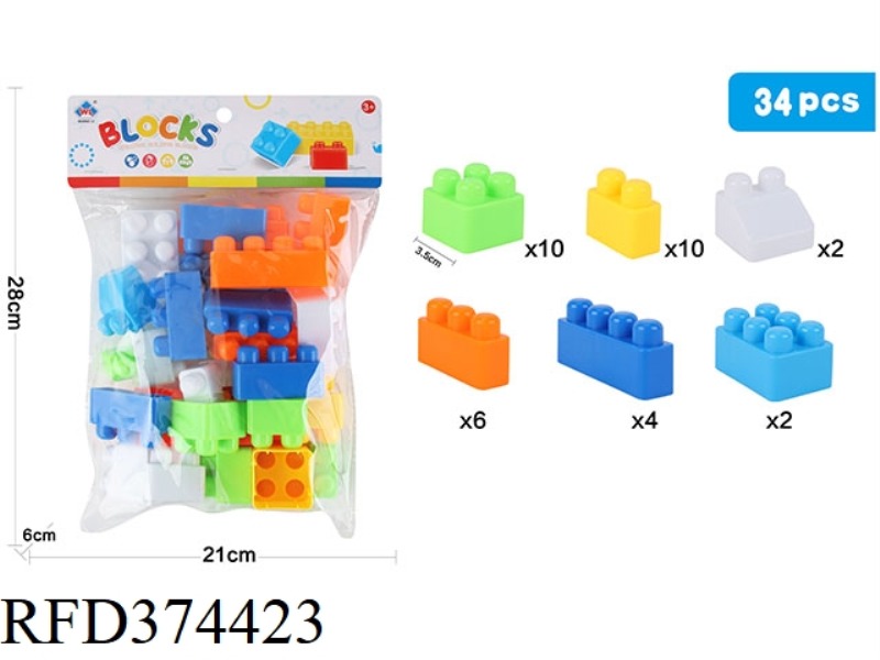 PUZZLE BLOCKS 34PCS