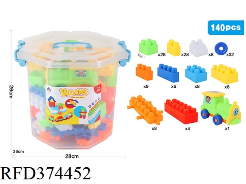 PUZZLE BUILDING BLOCKS 140PCS