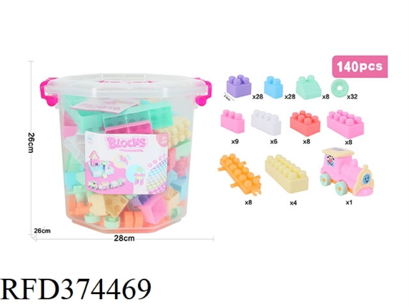 PUZZLE BUILDING BLOCKS 140PCS