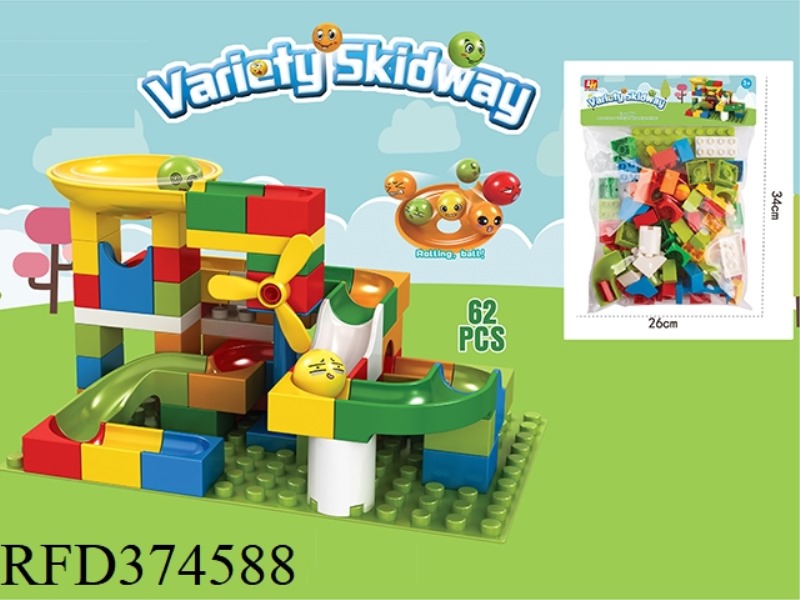62PCS LARGE PARTICLE BUILDING BLOCKS