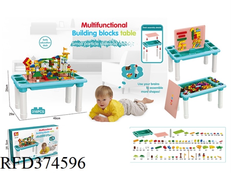 316 SMALL PARTICLE SLIDE BALL + BUILDING TABLE